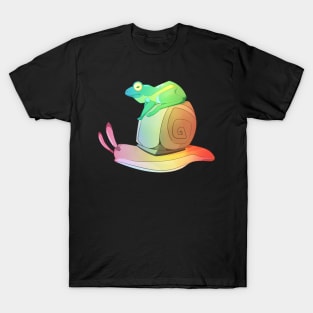 Frog and Snail - Rainbow T-Shirt